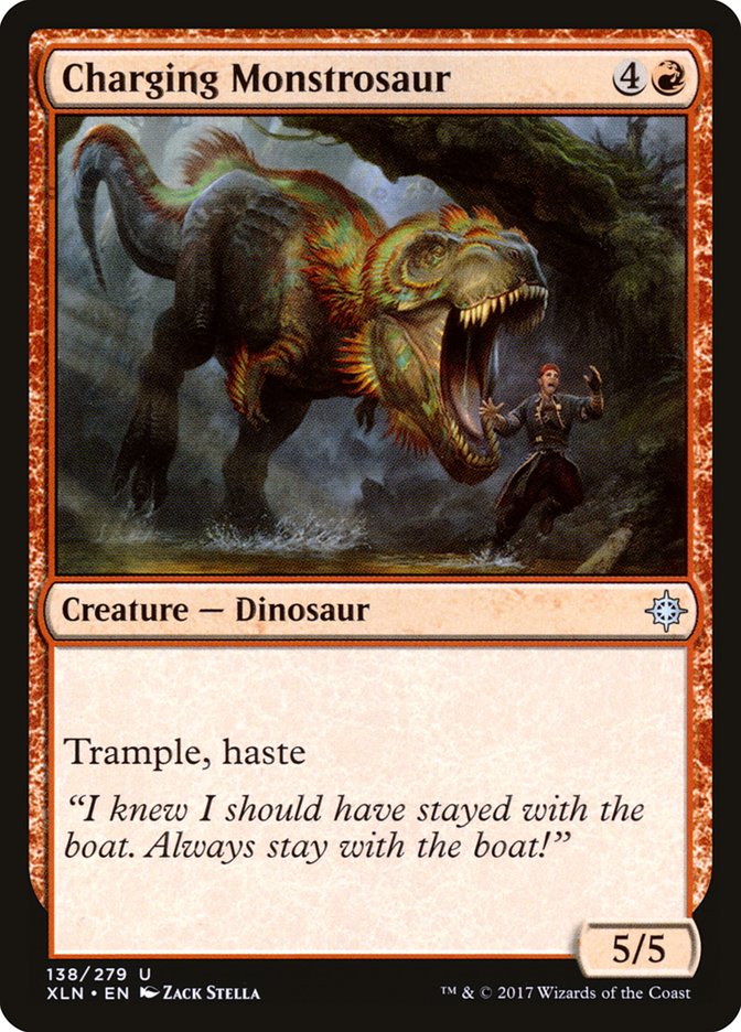 Charging Monstrosaur [Ixalan] | Rock City Comics