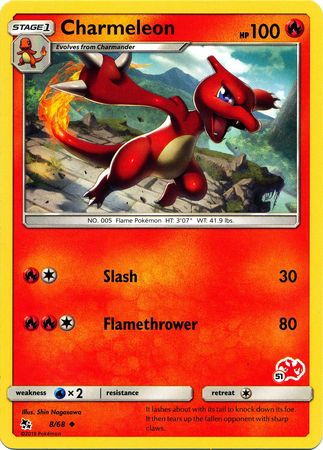 Charmeleon (8/68) (Charizard Stamp #51) [Battle Academy 2020] | Rock City Comics