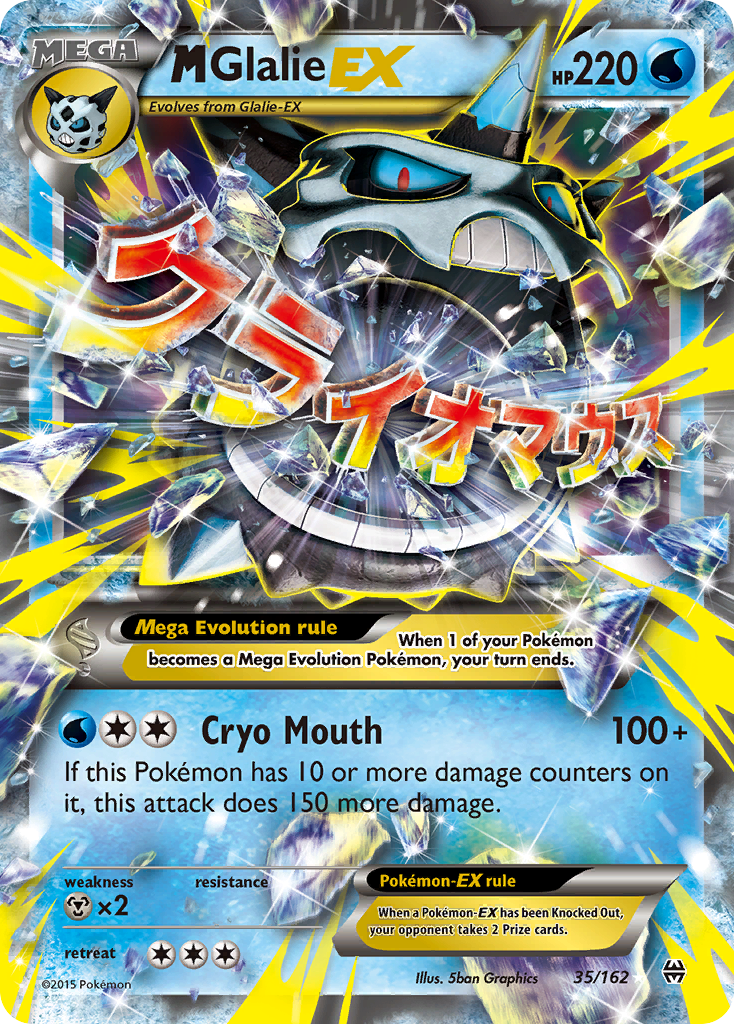 M Glalie EX (35/162) [XY: BREAKthrough] | Rock City Comics