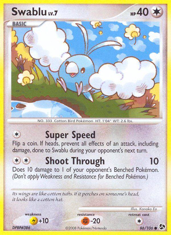 Swablu (86/106) [Diamond & Pearl: Great Encounters] | Rock City Comics