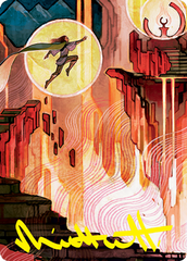 Thrill of Possibility Art Card (Gold-Stamped Signature) [Strixhaven: School of Mages Art Series] | Rock City Comics