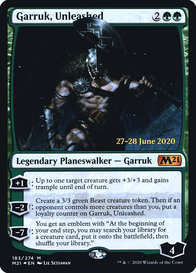 Garruk, Unleashed  [Core Set 2021 Prerelease Promos] | Rock City Comics