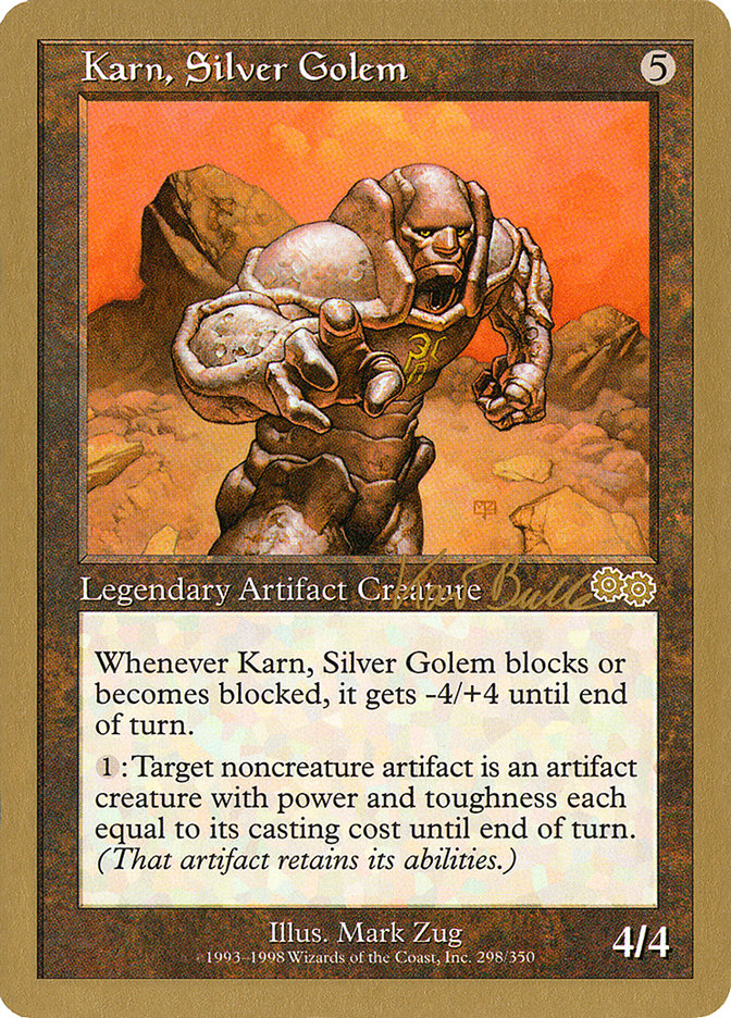 Karn, Silver Golem (Kai Budde) [World Championship Decks 1999] | Rock City Comics