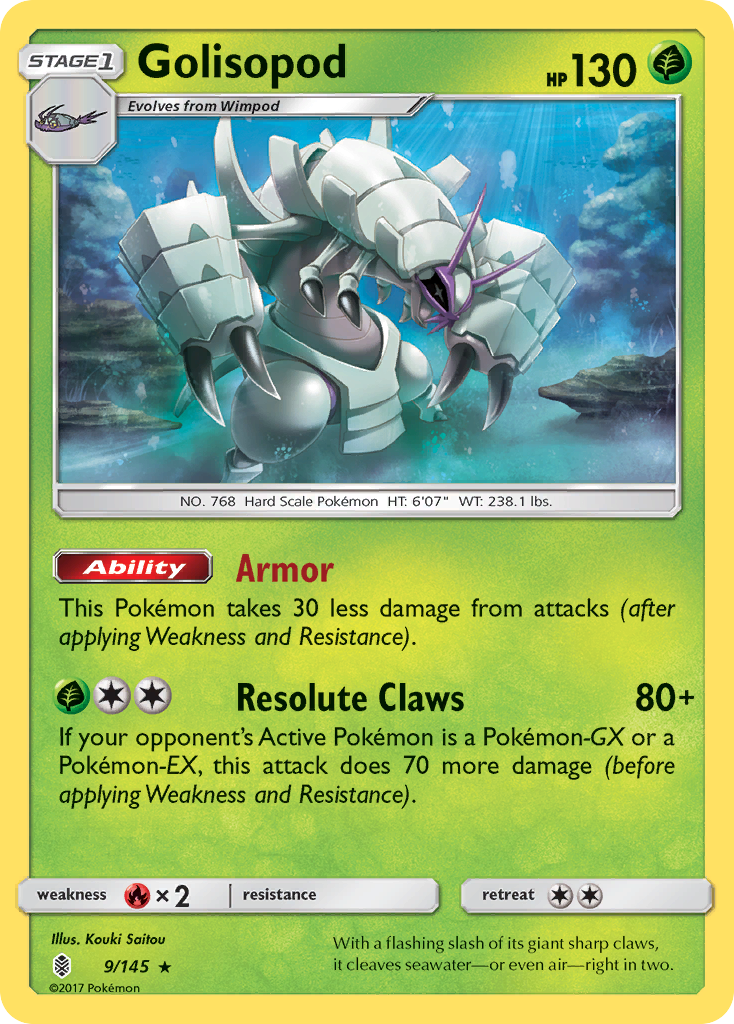 Golisopod (9/145) [Sun & Moon: Guardians Rising] | Rock City Comics