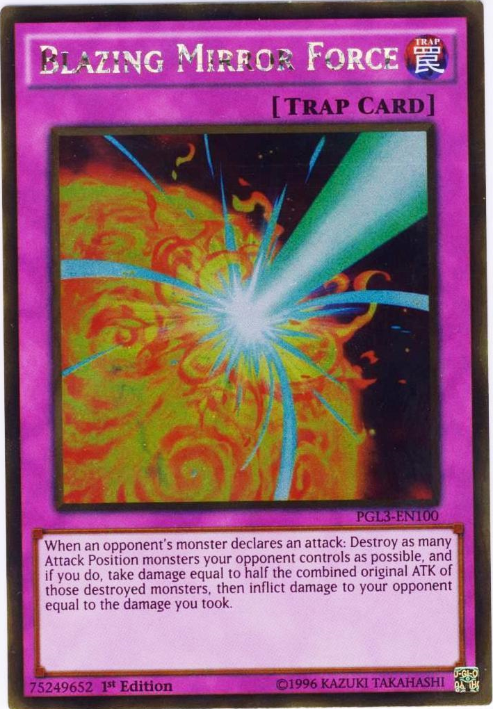 Blazing Mirror Force [PGL3-EN100] Gold Rare | Rock City Comics