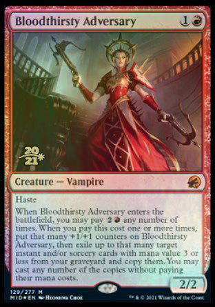 Bloodthirsty Adversary [Innistrad: Midnight Hunt Prerelease Promos] | Rock City Comics