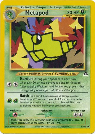 Metapod (42/75) [Neo Discovery Unlimited] | Rock City Comics