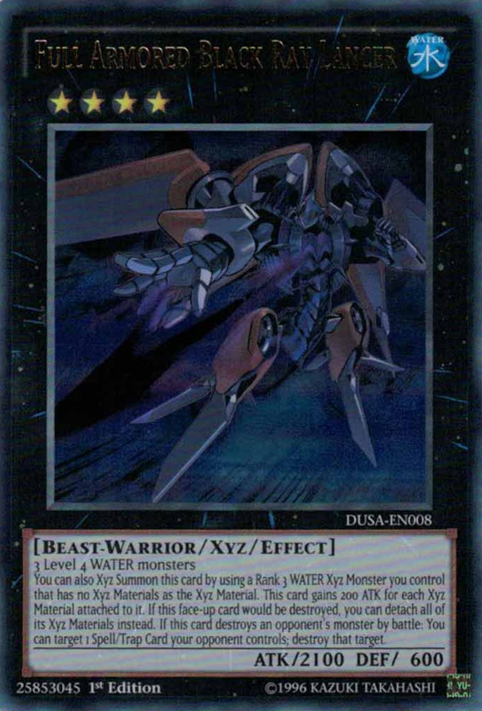 Full Armored Black Ray Lancer [DUSA-EN008] Ultra Rare | Rock City Comics