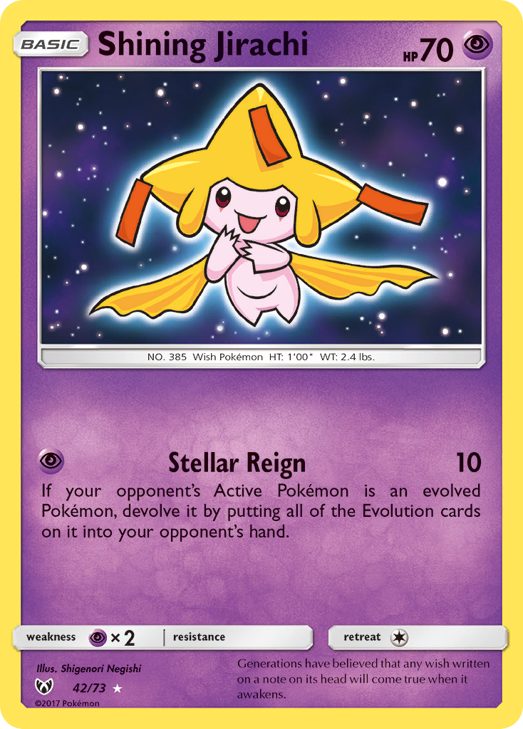 Shining Jirachi (42/73) [Sun & Moon: Shining Legends] | Rock City Comics