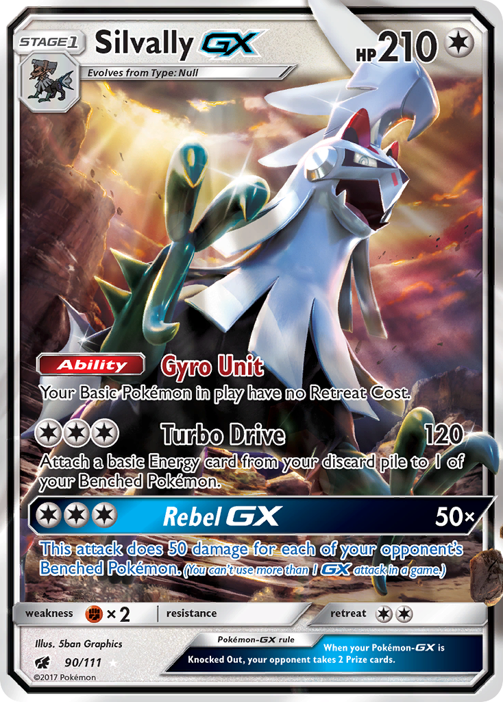 Silvally GX (90/111) [Sun & Moon: Crimson Invasion] | Rock City Comics