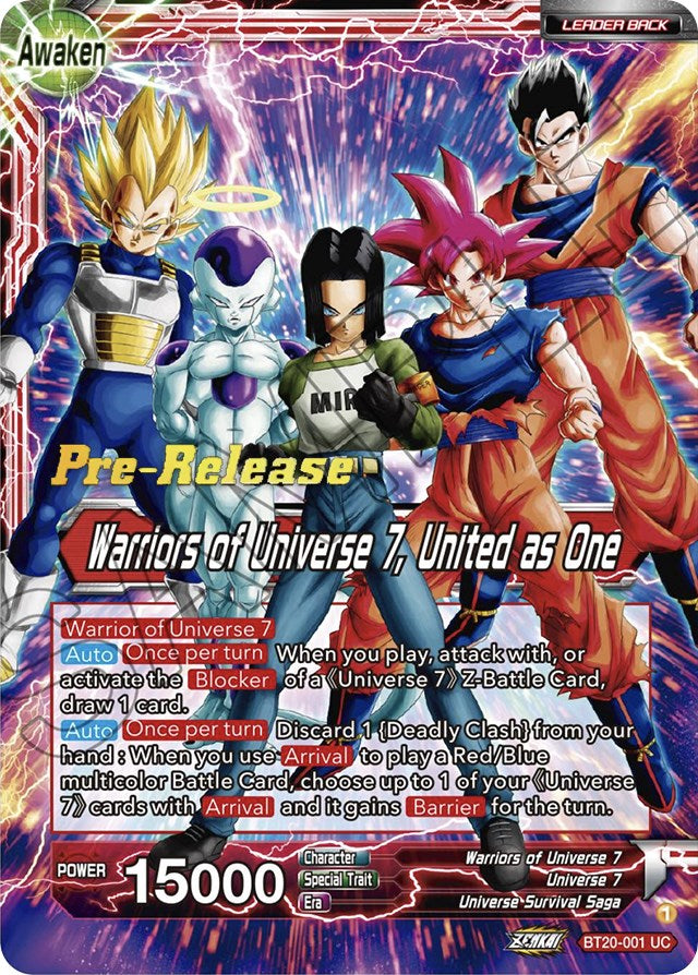 Android 17 // Warriors of Universe 7, United as One (BT20-001) [Power Absorbed Prerelease Promos] | Rock City Comics