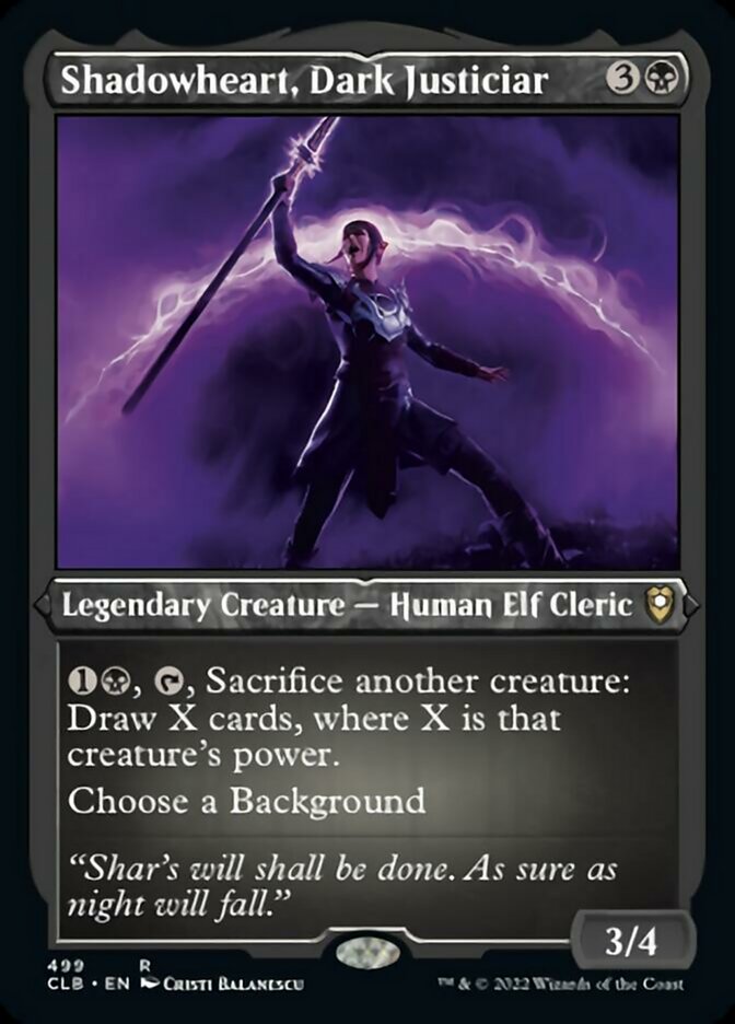 Shadowheart, Dark Justiciar (Foil Etched) [Commander Legends: Battle for Baldur's Gate] | Rock City Comics