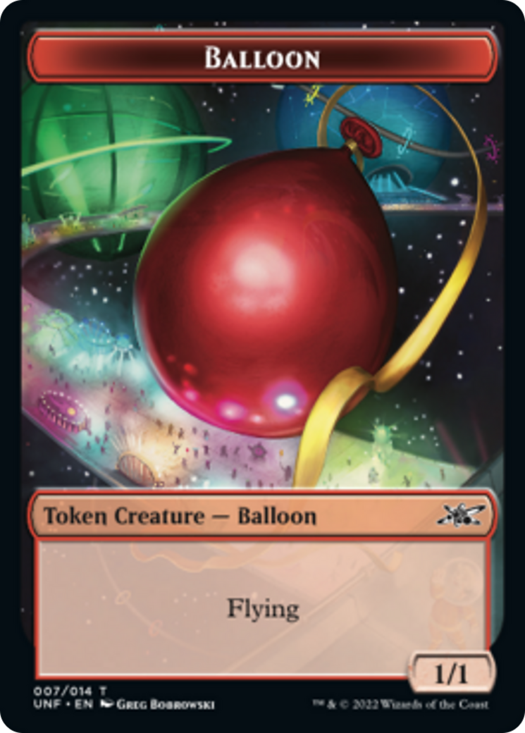 Clown Robot (003) // Balloon Double-sided Token [Unfinity Tokens] | Rock City Comics