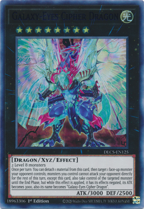 Galaxy-Eyes Cipher Dragon (Blue) [DLCS-EN125] Ultra Rare | Rock City Comics