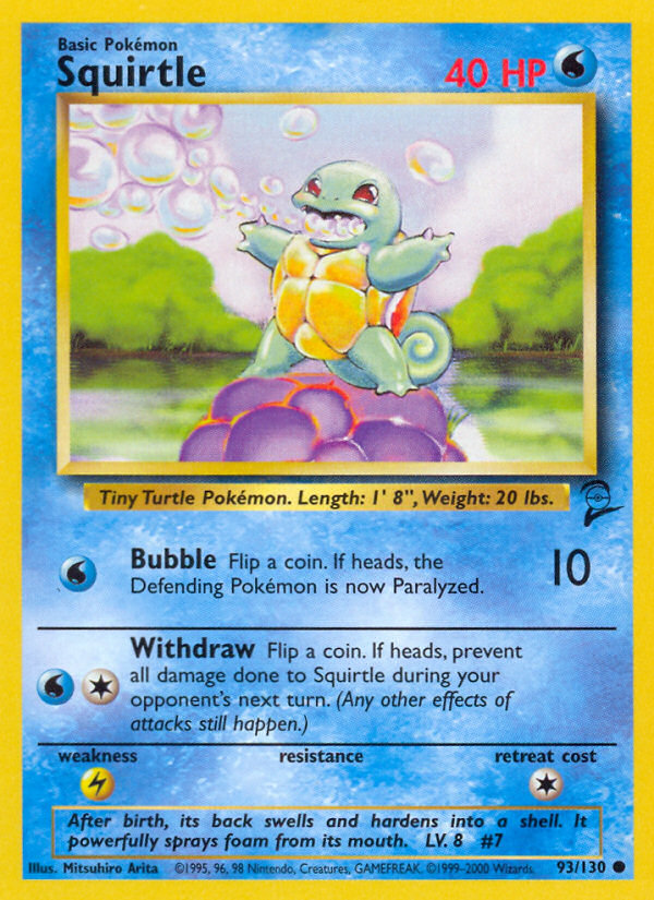 Squirtle (93/130) [Base Set 2] | Rock City Comics