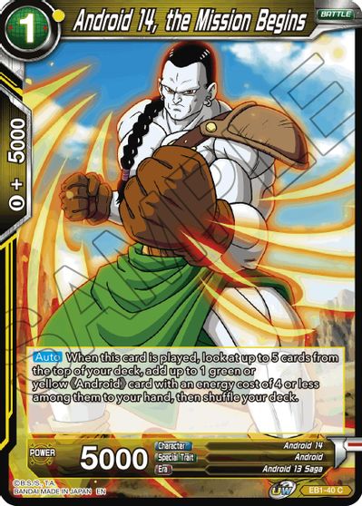 Android 14, the Mission Begins (EB1-40) [Battle Evolution Booster] | Rock City Comics