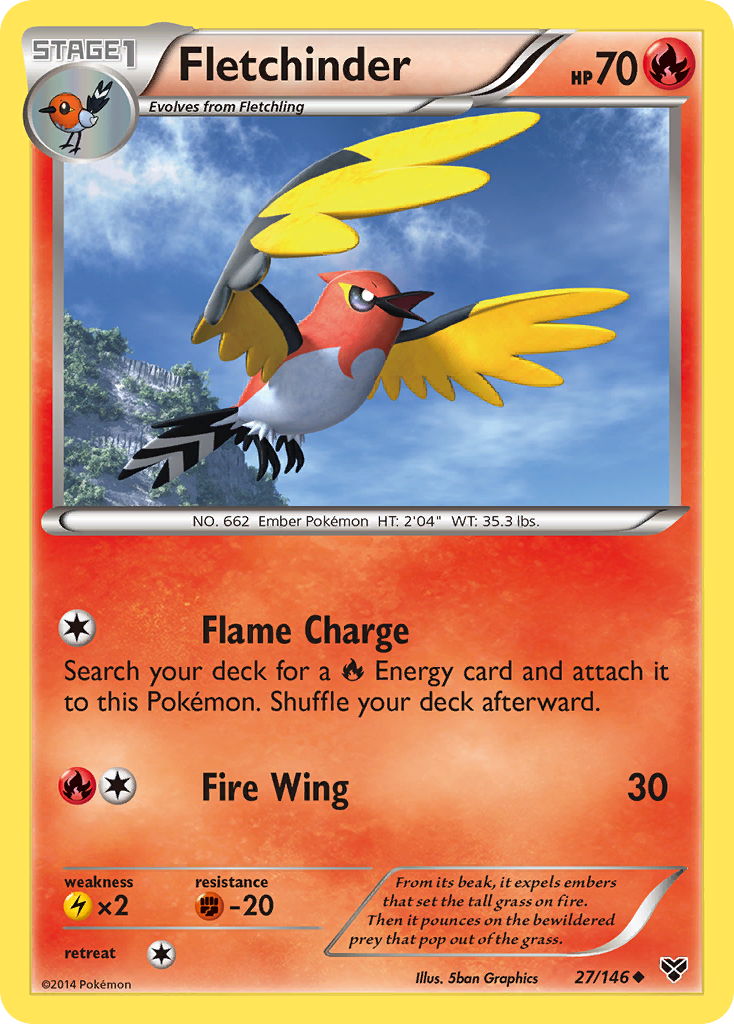 Fletchinder (27/146) [XY: Base Set] | Rock City Comics