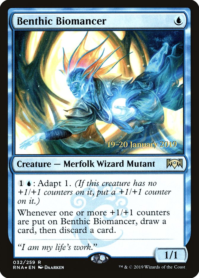 Benthic Biomancer [Ravnica Allegiance Prerelease Promos] | Rock City Comics