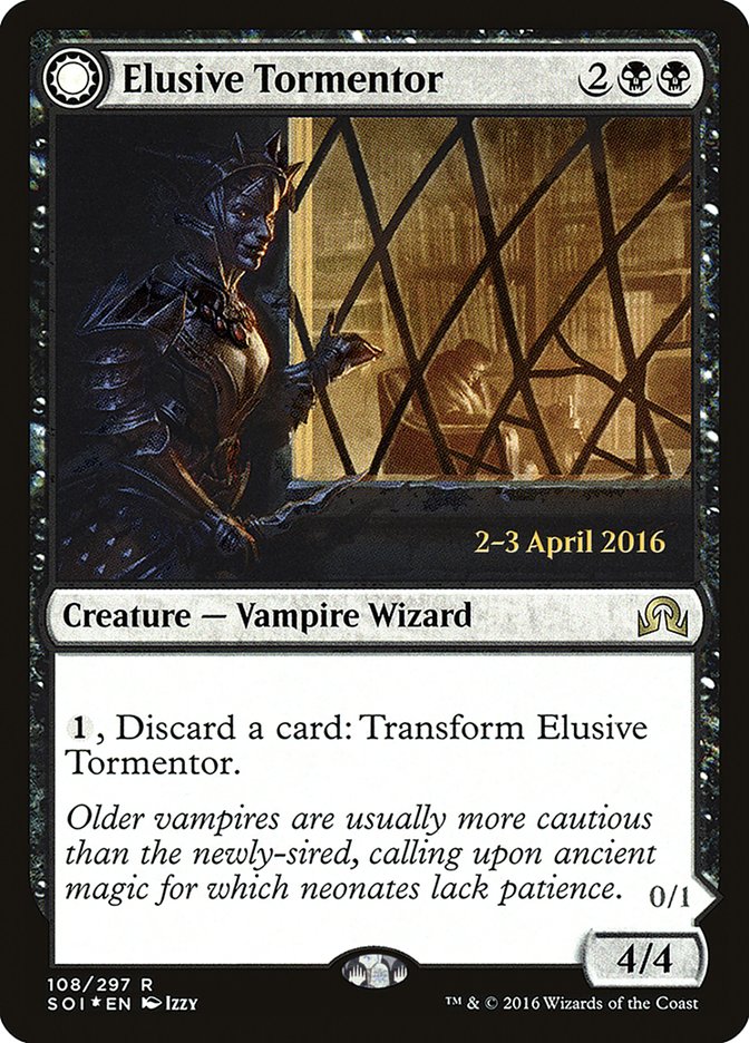 Elusive Tormentor // Insidious Mist [Shadows over Innistrad Prerelease Promos] | Rock City Comics