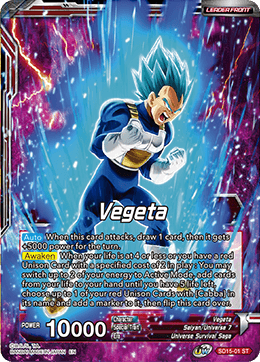 Vegeta // SSB Vegeta, Spirit Boost Elite (Starter Deck Exclusive) (SD15-01) [Cross Spirits] | Rock City Comics