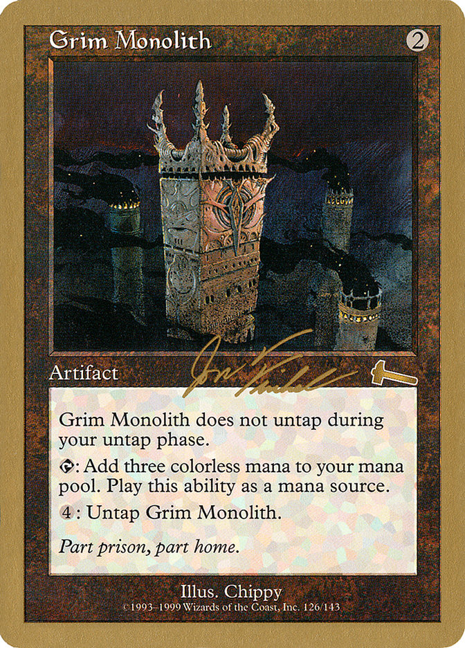 Grim Monolith (Jon Finkel) [World Championship Decks 2000] | Rock City Comics