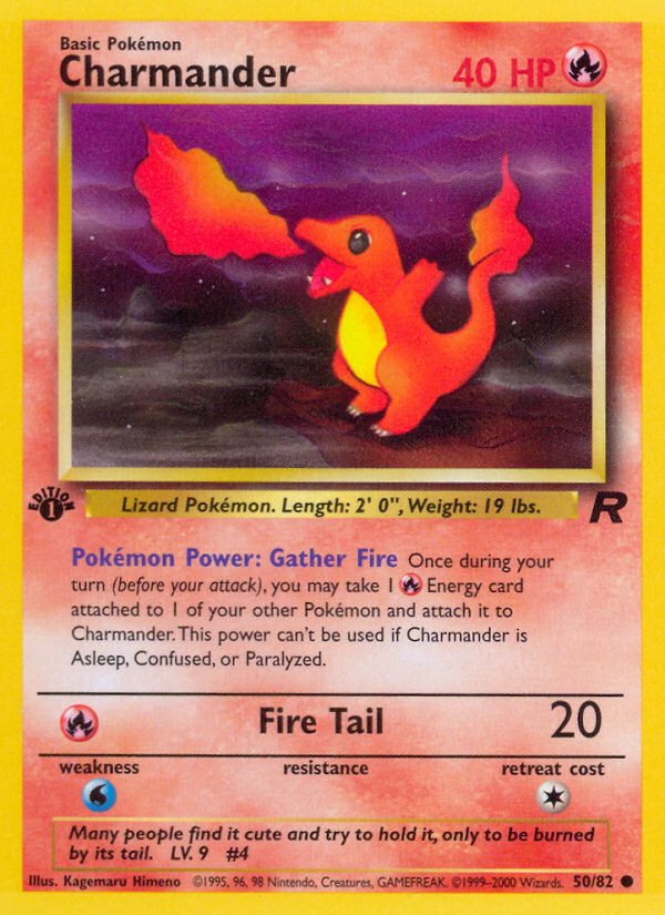 Charmander (50/82) [Team Rocket 1st Edition] | Rock City Comics