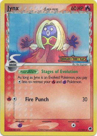 Jynx (17/101) (Delta Species) (Stamped) [EX: Dragon Frontiers] | Rock City Comics