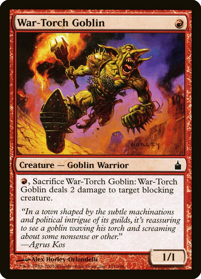 War-Torch Goblin [Ravnica: City of Guilds] | Rock City Comics