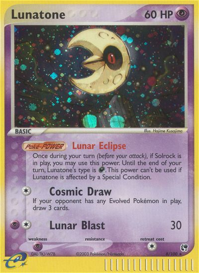 Lunatone (8/100) [EX: Sandstorm] | Rock City Comics