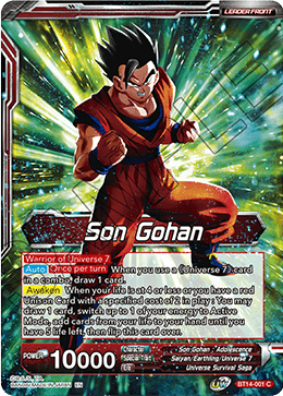 Son Gohan // Son Gohan, the Power of Duty (BT14-001) [Cross Spirits] | Rock City Comics