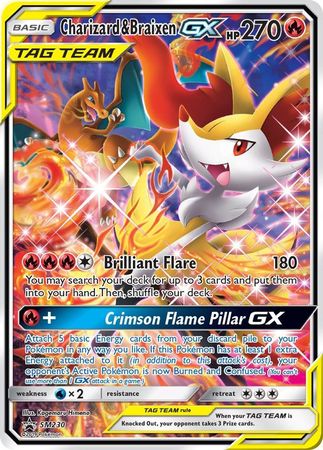 Charizard & Braixen GX (SM230) (Jumbo Card) [Sun & Moon: Black Star Promos] | Rock City Comics