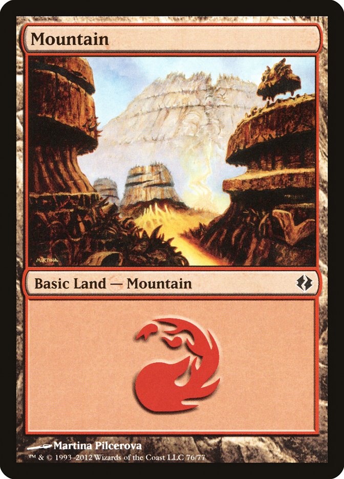 Mountain (76) [Duel Decks: Venser vs. Koth] | Rock City Comics