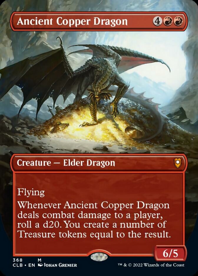 Ancient Copper Dragon (Borderless Alternate Art) [Commander Legends: Battle for Baldur's Gate] | Rock City Comics