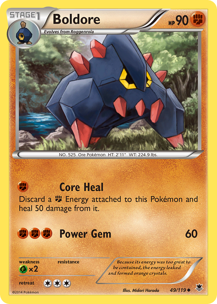 Boldore (49/119) [XY: Phantom Forces] | Rock City Comics