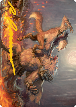 Duel for Dominance Art Card (Gold-Stamped Signature) [Innistrad: Midnight Hunt Art Series] | Rock City Comics