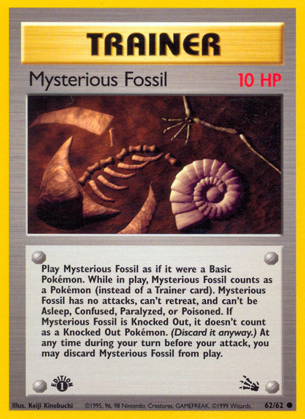 Mysterious Fossil (62/62) [Fossil 1st Edition] | Rock City Comics