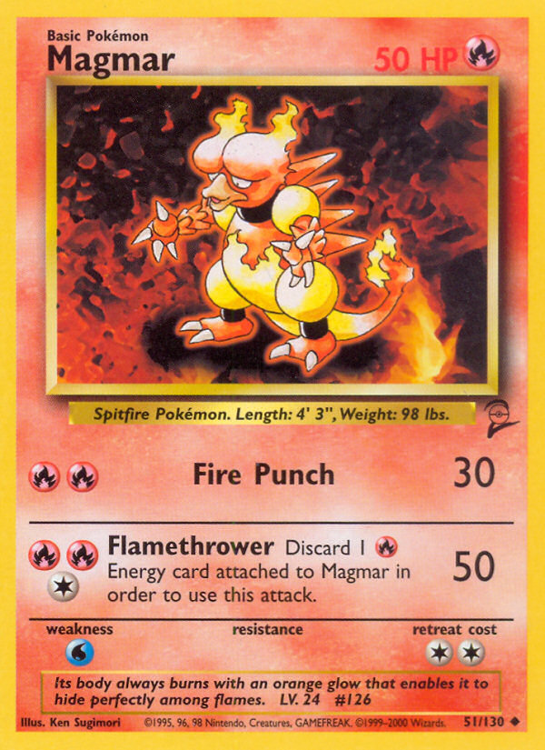 Magmar (51/130) [Base Set 2] | Rock City Comics