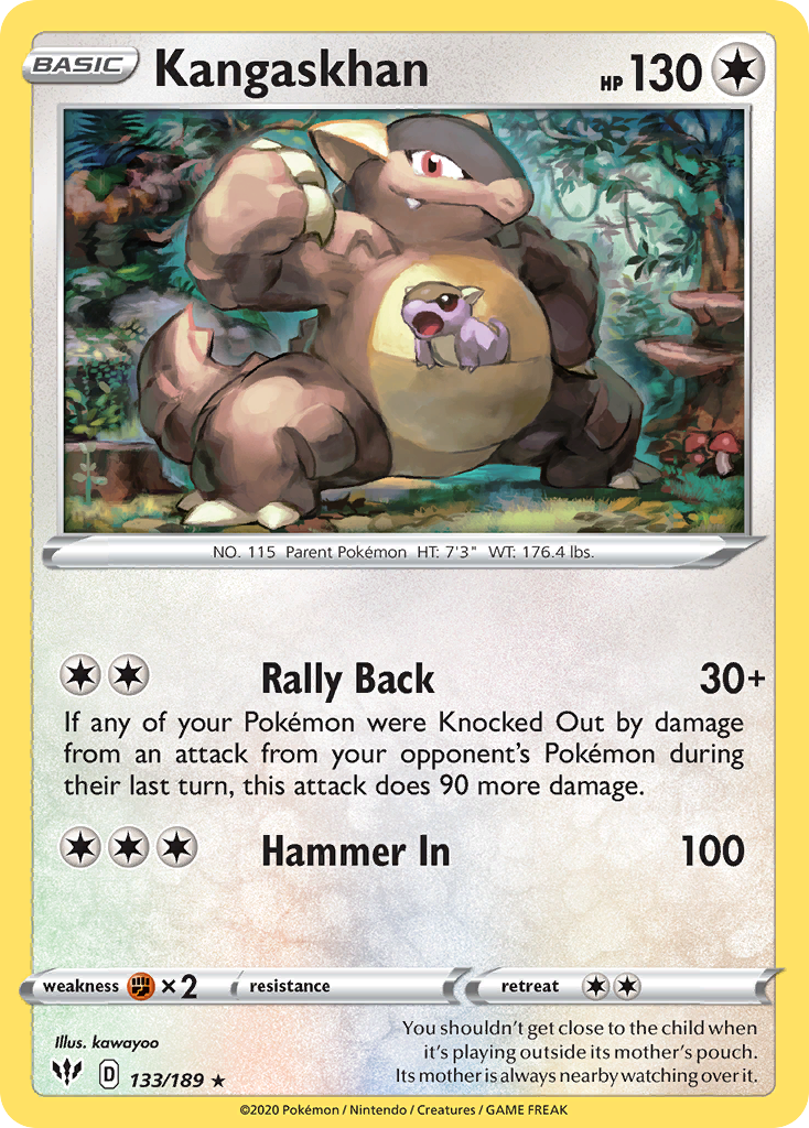 Kangaskhan (133/189) [Sword & Shield: Darkness Ablaze] | Rock City Comics