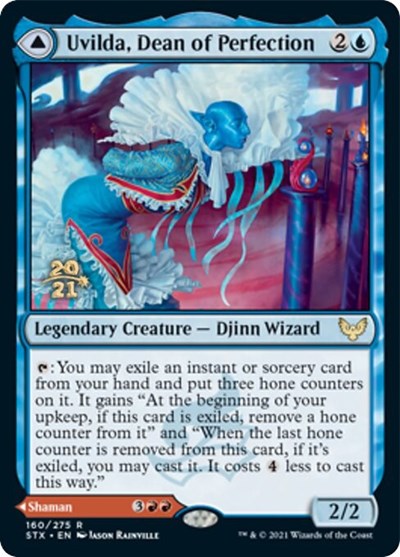 Uvilda, Dean of Perfection // Nassari, Dean of Expression [Strixhaven: School of Mages Prerelease Promos] | Rock City Comics