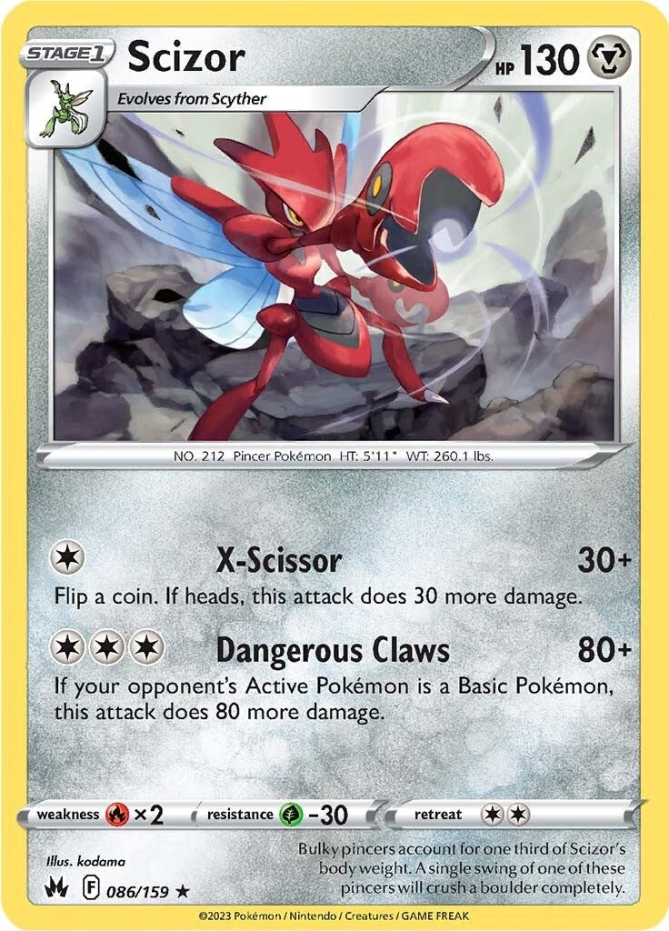 Scizor (086/159) [Sword & Shield: Crown Zenith] | Rock City Comics