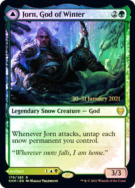 Jorn, God of Winter // Kaldring, the Rimestaff [Kaldheim Prerelease Promos] | Rock City Comics