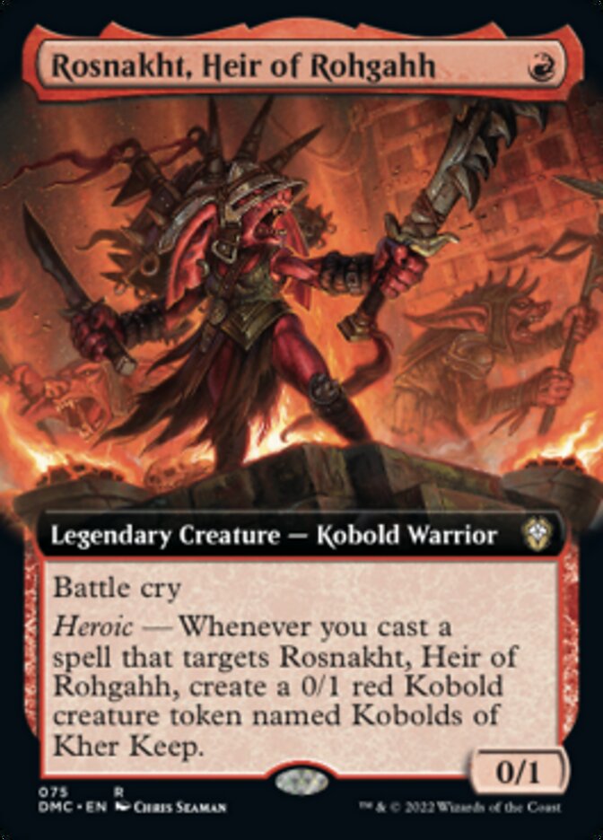 Rosnakht, Heir of Rohgahh (Extended Art) [Dominaria United Commander] | Rock City Comics