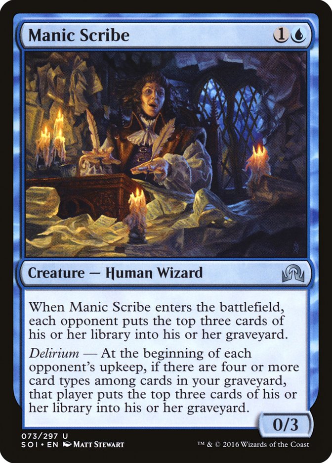 Manic Scribe [Shadows over Innistrad] | Rock City Comics