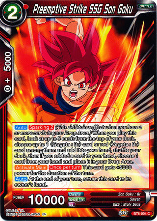 Preemptive Strike SSG Son Goku [BT6-004] | Rock City Comics