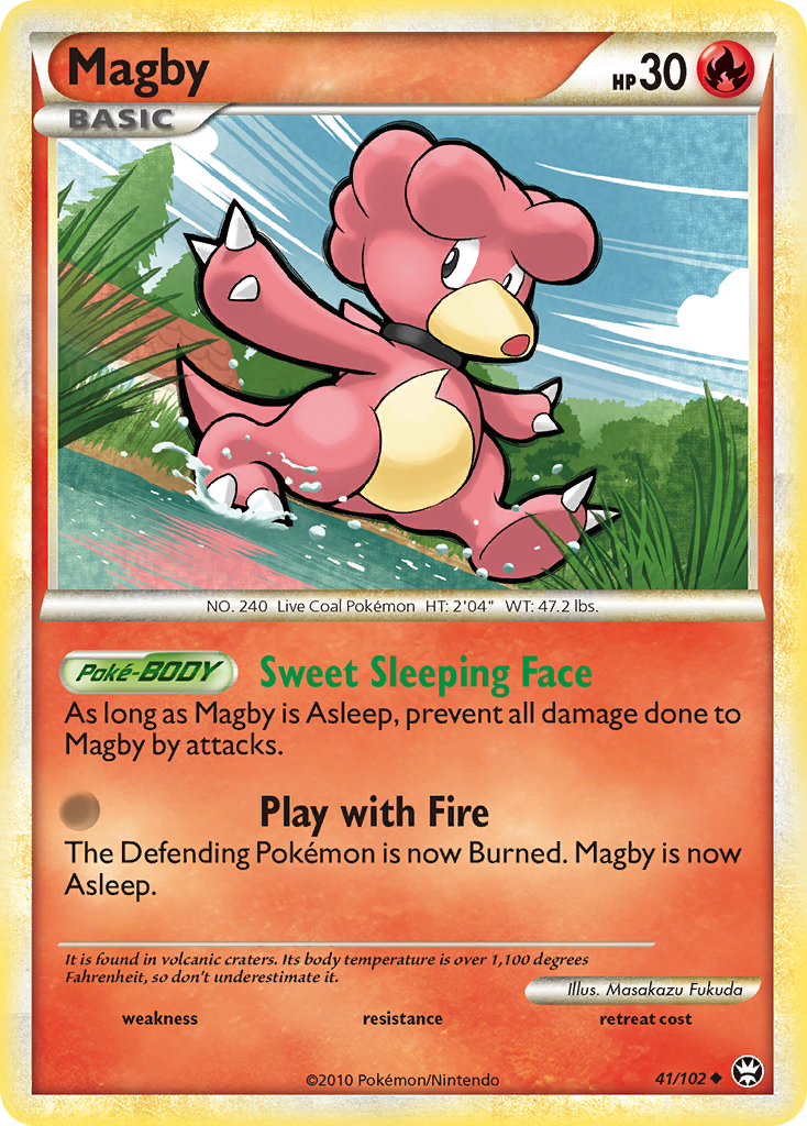 Magby (41/102) [HeartGold & SoulSilver: Triumphant] | Rock City Comics