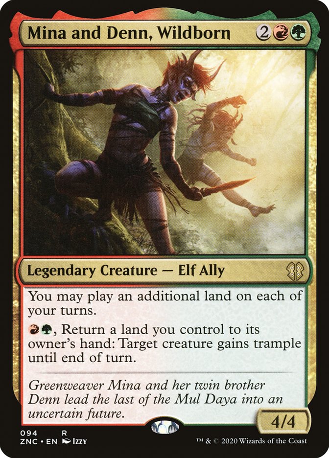 Mina and Denn, Wildborn [Zendikar Rising Commander] | Rock City Comics