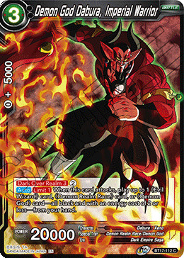 Demon God Dabura, Imperial Warrior (BT17-112) [Ultimate Squad] | Rock City Comics
