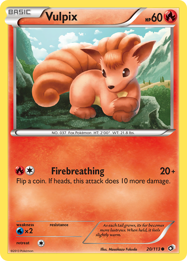 Vulpix (20/113) [Black & White: Legendary Treasures] | Rock City Comics