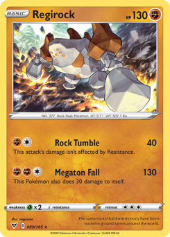 Regirock (089/185) [Sword & Shield: Vivid Voltage] | Rock City Comics