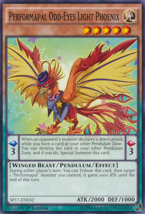 Performapal Odd-Eyes Light Phoenix [SP17-EN032] Common | Rock City Comics